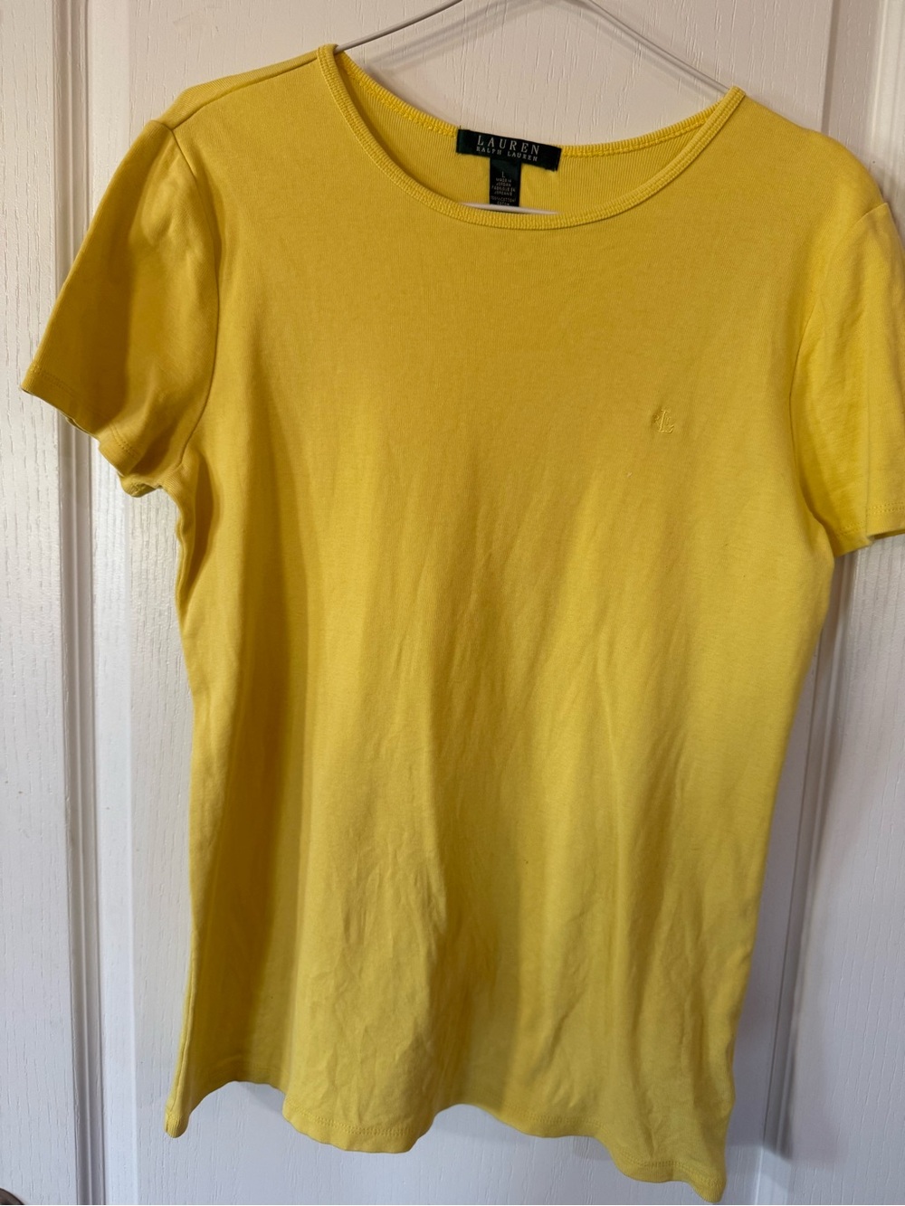 Ralph Lauren Yellow Short-Sleeve Crewneck Tee